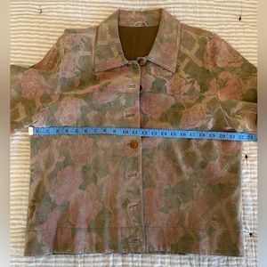 Coldwater Creek Floral Blazer - Pink and Green